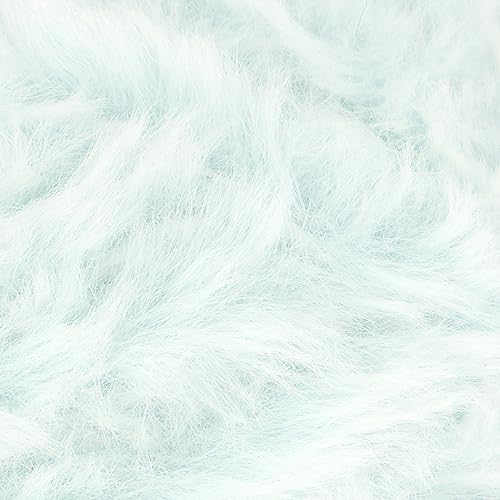 Estako Fur, 100% Polyester Faux Fur Yarn, Super Chunky Fluffy, Alice Blue | soft, furry, fuzzy, plush, 100 g, 71 yds, teddy bears, pom poms, amigurumi, 8-10 mm needles - color: 40552 - Alice Blue, size: 1 Skein