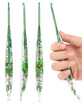 Coopay Crochet Hook, 4mm Ergonomic Crochet Hook with Floral Plastic Grips | Long Crochet Needles for Crocheting,Stylish and Unique, Ideal for Crocheting Blankets, Dolls, Shawls, Hats, Scarves (G-4.0mm) - size: G-4.0mm