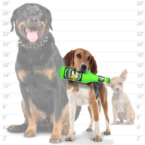 Tuffy® - Silly Squeakers® : 2 Pack Beer Bottle Dog Toy: Squeaky Dog Toy , Washable and Floats , Vinyl - color: Brown Blue Cat Trippin & Green Heinie Sniff'n BB