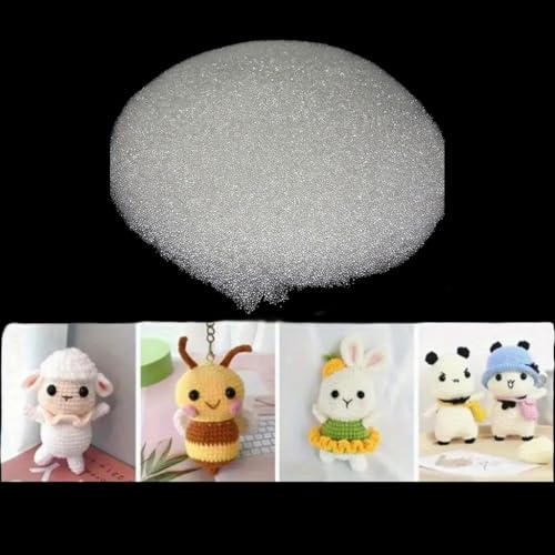 2.2LB Glass Weighted Beads for Stuffed Animals Filler for Blankets Pillows Reborn Dolls Shooting Rest Bag DIY of Various Weighted Projects (2.2, Pounds)