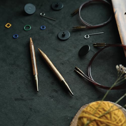 KnitPro Ginger Interchangeable Circular Needles 5" (13cm) | US Size 7 (4.5mm) - size: US 7 (4.5mm)
