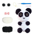 yes.sister! Panda Crochet Material Pack – DIY Hand-Knitting Kit for Beginners, Eco-Friendly Gift and Storage Bag