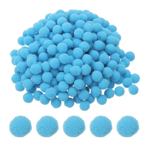 PATIKIL 0.4inch Pom Poms for Crafts, 500pcs Small Pompoms for Crafts Mini Puff Balls Bulk High Elasticity Fuzzy Balls for Hats Christmas Art DIY, Blue - color: Blue, size: 0.4inch