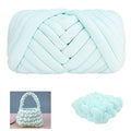 Moon Waves Chunky Yarn for Arm Knitting Crochet Making Blanket Pets House(Light Green) - color: Light Green