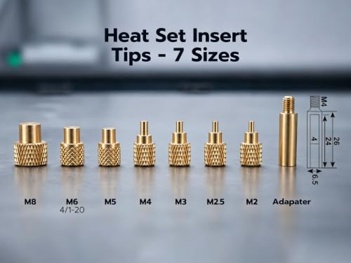Vertical Heat Set Insert Tool Press for Plastic Parts & 3D Print Components | Insertion Height 210mm,with Quick Change M2-M8 Sizes Heat Insert Tips & 60W Soldering Iron - color: ZW12H
