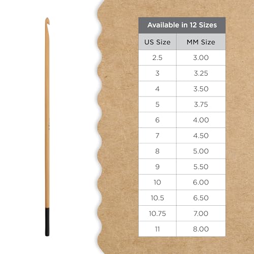 Knitter’s Pride Bamboo Luxe Afghan/Tunisian Crochet Hook - 3mm - size: 3.00mm