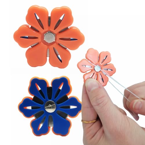 HONEYSEW Magnetic Thread Cutter Yarn Cutter for Craft DIY Sewing Cutting Tools (Orange) - color: Orange