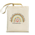 bmuvghi Teacher Appreciation Gifts Canvas Tote Bag It Takes a Big Heart to Shape Little Minds Reusable Shopping Grocery Bags Birthday Gift for Teachers Women - color: Teacher Life
