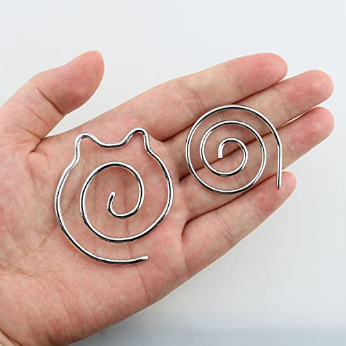 DGBRSM 4pcs Spiral Cable Knitting Needle DIY Apparel Sewing Needles Household Stainless Steel Household Knitting Needle (Gold & Silver)