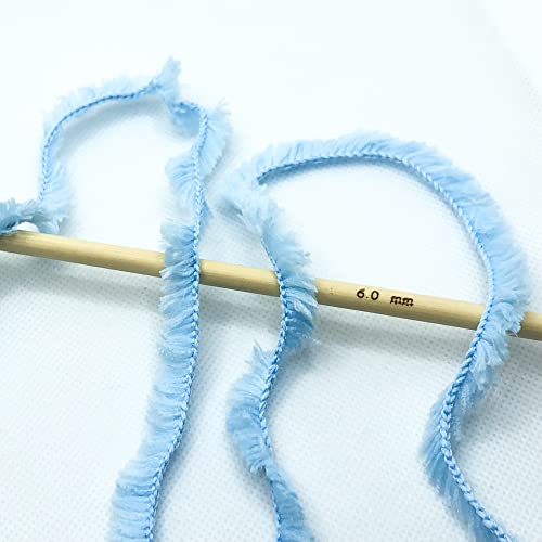 Plush Faux Fur Bulky Yarn, Super Soft Fluffy Fuzzy for Knitting Crocheting Crafting, 100 Gram (3.53 Ounces) 109 Yards (100 Meters) (Baby Blue) - color: Baby Blue, size: 1 Pack