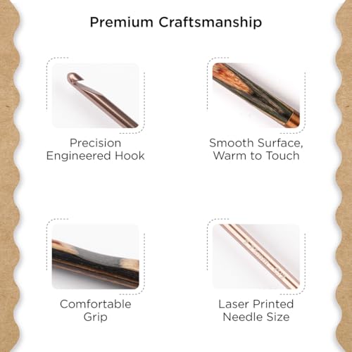 Knitter’s Pride Terra Single-Ended Crochet Hook US C(2.75mm) - size: 2.75mm
