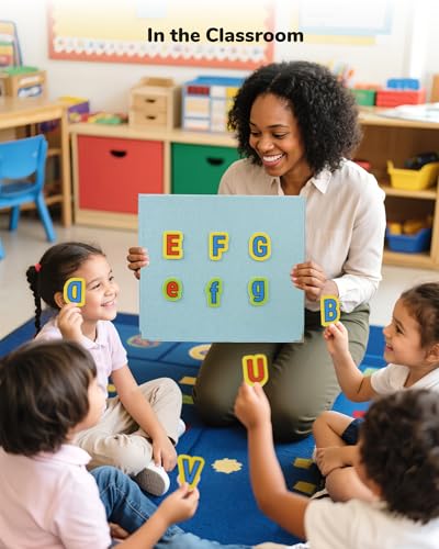 CHEFAN Foldable Felt Board for Toddlers 22 x 13, Freestanding Flannel Board for Kids, Preschool Classroom and Daycare Storytelling Display, Compatible with Felt Set, Blue - size: Blue Medium