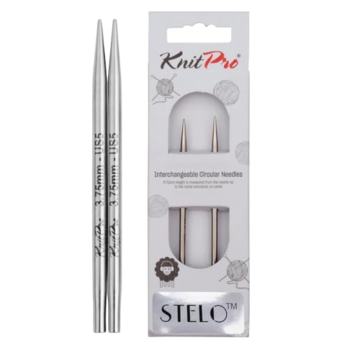 KnitPro Stelo Lace Interchangeable Tips 4" (10cm) | US Size 5 (3.75mm) - size: US Size 5 (3.75mm)