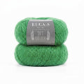 Soft Kid-Silk – 2 Skeins of Fluffy Lightweight Kid Mohair & Silk Yarn for Knitting & Crochet, 1.75 oz (50g), 460 yds (420m) Total - color: Green (28), size: 2 Units