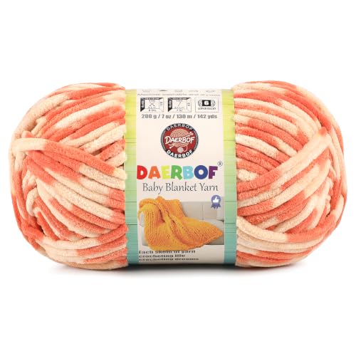 #6 Super Bulky Blanket Yarn for Crocheting - Chunky Chenille Yarn | 1 Skeins(Each 7.05oz/200g, 142yds/130m), Soft Plush Thick Yarn for Knitting Crocheting Quick Blankets Amigurumi Projects - color: Cactus Flower