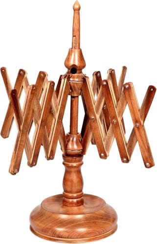 Antique Vintage Wooden Yarn Winder for Knitting & Crocheting Wool Yarn String & Fiber Ball Winder by Sunrise Wood Store (Antique Wooden Swift) - color: Antique Swift