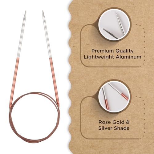Knitter’s Pride Rosemist Fixed Circular Needles 32""(80cm) - US 6(4mm) - size: 4.00mm