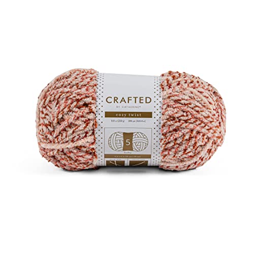 Crafted By Catherine Cozy Twist Yarn - 3 Pack, Red Multi, Gauge 5 Bulky - color: Red Multi, size: 8.8 oz/ 3 Pack