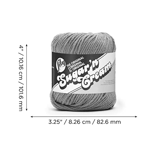 Lily Sugar'N Cream Tea Rose Yarn - 6 Pack of 71g/2.5oz - Cotton - 4 Medium (Worsted) - 120 Yards - Knitting/Crochet