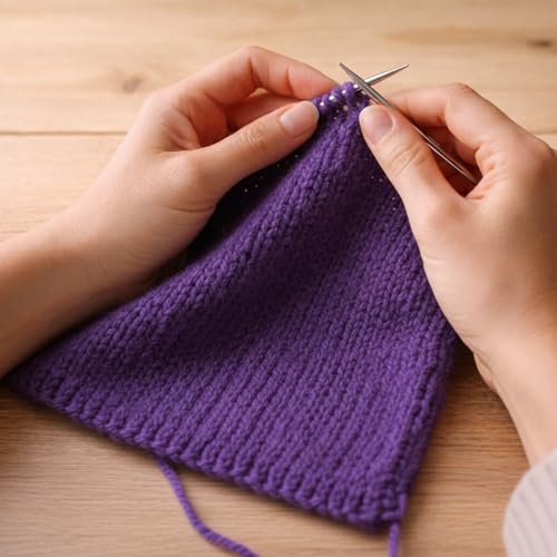 100% Merino Wool Yarn – Extrafine Super Soft Yarn for Knitting, Made in Italy by Lana Gatto, Super Soft Line, Purple 14647, 2-Pack (1.8 oz. / 137 yds Each) - color: Purple - 14647, size: 2