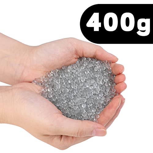 400g/14.1oz Poly Pellets, Weighted Beads, Stuffing for Stuffed Animals | Weighted Beads for Stuffed Animals, Weighted Stuffing Bead for Halloween Christmas Craft DIY Decor - size: 400g
