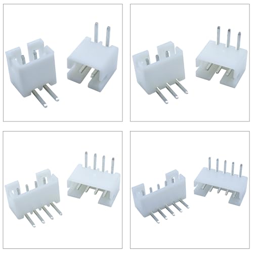 JST Connector Kit, PH2.0 DIP Header Jst 2mm Pitch IC Socket Plugs Adapter, JST-PH 2/3/4/5/6/7/8/9/10/12Pin DIP Header Side Type Right Angle Type Header (PH2.0-DIP-R/A) - size: JST-2.0MM-PH-DIP-Right Angle Header