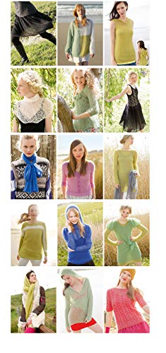 6 Skein Angola Mohair Yarn,Long-haired Angora Wool Cashmere Yarn for Knitting DIY Scarf Crochet Thread Supplies 300g (Lake Green) - color: Lake Green