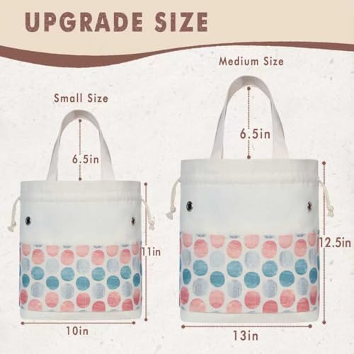 TOGETRUE Yarn Bag, Knitting Crochet Tote Bag, Yarn Storage Bags Organizer, Crochet bags for Crocheting Project, Store Skein Ball, Short Knitting Needle (Medium, Point Shape) - color: Point Shape, size: Medium