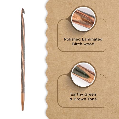 Knitter’s Pride Terra Afghan/Tunisian Crochet Hook – US Size I (5.5mm) - size: 5.50mm