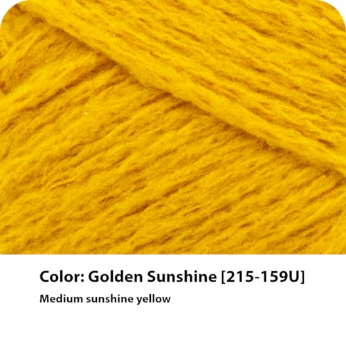 Lion Brand Yarn, Feel Like Butta Velvety Soft Yarn for Knitting, Crochet, and Crafts, Golden Sunshine, 1 Pack, Chenille Like Fiber for Plush Baby Blankets, Amigurumi Toys, and Worsted Weight Sweaters | Buttery Soft Machine Washable Worsted Weight Knit Fib
