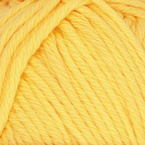 JubileeYarn Dainty Light Yarn - 100g/Skein Worsted Cotton - Super Sunshine - 2 Skeins - color: 206 Super Sunshine, size: 2 Skeins