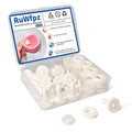 RuWfpz Doll Joints for Amigurumi Crochet 20mm 20 Sets Plastic White 13/16" | Add More Flexibility, Toy Safety Joints for Stuffed Animals, Movable Amigurumi Crafts Teddy Bear Joints for Arm Leg Neck - size: 20 mm