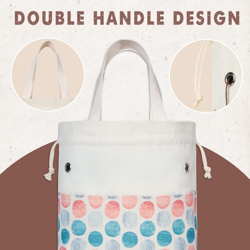 TOGETRUE Yarn Bag, Knitting Crochet Tote Bag, Yarn Storage Bags Organizer, Crochet Bags for Crocheting Project, Store Skein Ball, Short Knitting Needle (Point Shape) - color: Point Shape, size: Small