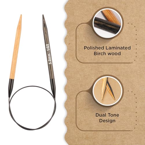 Knitter’s Pride Day & Nite Fixed Circular Needle 32""(80cm) - US 8(5mm) - size: 5.00mm