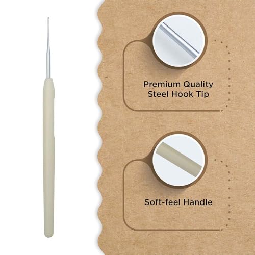 Knitter’s Pride Pearl Single-Ended Steel Crochet Hook - 0.50 mm - size: 0.50mm