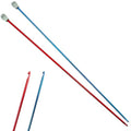 Hobekoee 2Pcs Tunisian Crochet Hook 3.5mm 4mm,Extra Long Crochet Hook 13.8in Afghan Crochet Needles Aluminum Tunisian Crochet for Beginner,Crocheting＆Knitting Lovers - size: 3.5mm/4.0mm