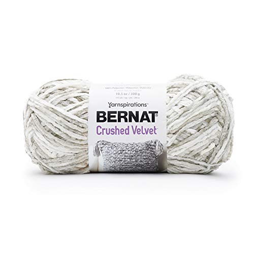 Bernat Crushed Velvet Yarn, White - color: White, size: 1 Pack, style: Crushed Velvet