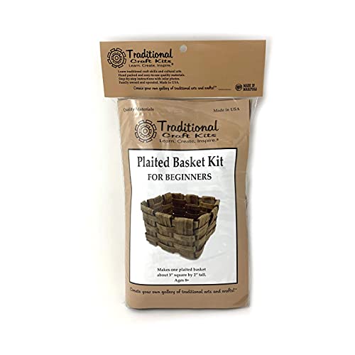Traditional Craft Kits - Beginner Basket Kit - Set of Four: Coil, Plaited, Twined, Wicker