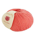 Lotus Yarns 5 Balls Autumn Wind Cotton Cashmere Blend Knitting Yarn Fingering Weight Crochet Yarn for Garments Soft Baby Clothes (11-Orange) - color: 11-Orange