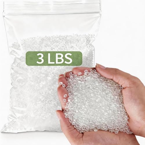 3LB Polypropylene Stuffing Beads, Plastic Weighted Stuffed Beads Poly Pellets, Filler Beads for Bean Bags, Dolls, Blankets, Crafts, Pillows, Cushions - size: 3LB