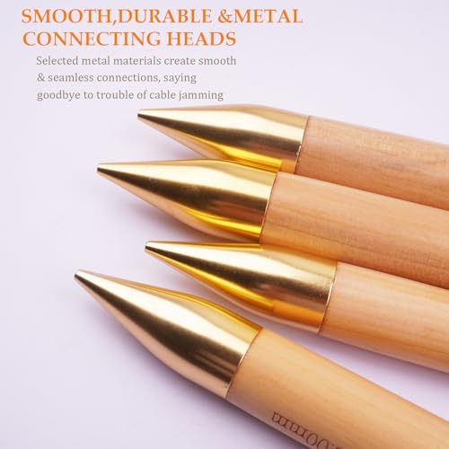 Mdoker Large Bamboo 25mm Circular Knitting Needles for Chunky & Bulky Yarn,Size 50 40 Inch Circular Knitting Needles for Handmade Knitting DIY and Any Weaven Yarn Projects(US Size 50,25mm) - size: 40inch-25mm
