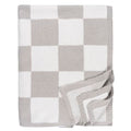 Gerber Unisex Baby Cozy Soft Silky Mink Checkerboard Grid Blanket, Tan Check, One Size - color: Tan Check