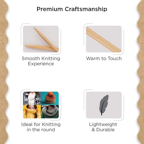 Knitter’s Pride Bamboo Luxe Fixed Circular Needle 24""(60cm) - US 1(2.25mm) - size: 2.25mm