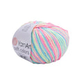 YarnArt Soft Colors - Variegated Sport Yarn 55% Cotton 45% Acrylic - 1 Skein/Ball 50g 174 Yds - Soft Knitting Cotton for Amigurumi - color: 6204