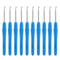 Vodiye 10PCS Crochet Hooks, Professional Extra Long 4.0mm, Ergonomic Handle, Crochet Needle for Beginners and Experienced Lovers - size: 10pcs - 4mm
