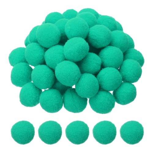 PATIKIL 1inch Pom Poms for Crafts, 500pcs Small Pompoms for Crafts Mini Puff Balls Bulk High Elasticity Fuzzy Balls for Hats Christmas Art DIY, Cyan - color: Cyan, size: 1inch