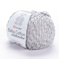 YarnArt Baby Cotton Multicolor Yarn – 50% Cotton 50% Acrylic – 50g (1.76oz), 165m (180yds) – Soft Lightweight Yarn for Knitting, Crochet, Amigurumi, Baby Clothes & Summer Projects (5202) - color: 5202