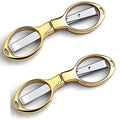 Folding Scissors, TSA Compliant & Portable, Compact, Safe Travel Scissors, Stainless Steel Retractable, 2 Pcs - size: Golden 2pcs