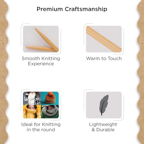 Knitter’s Pride Bamboo Luxe Fixed Circular Needle 24""(60cm) - US 1.5(2.5mm) - size: 2.50mm