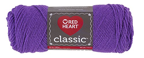 Red Heart Yarn Red Heart Classic Bright Violet, Bright Violet (E267.1535) - color: Bright Violet